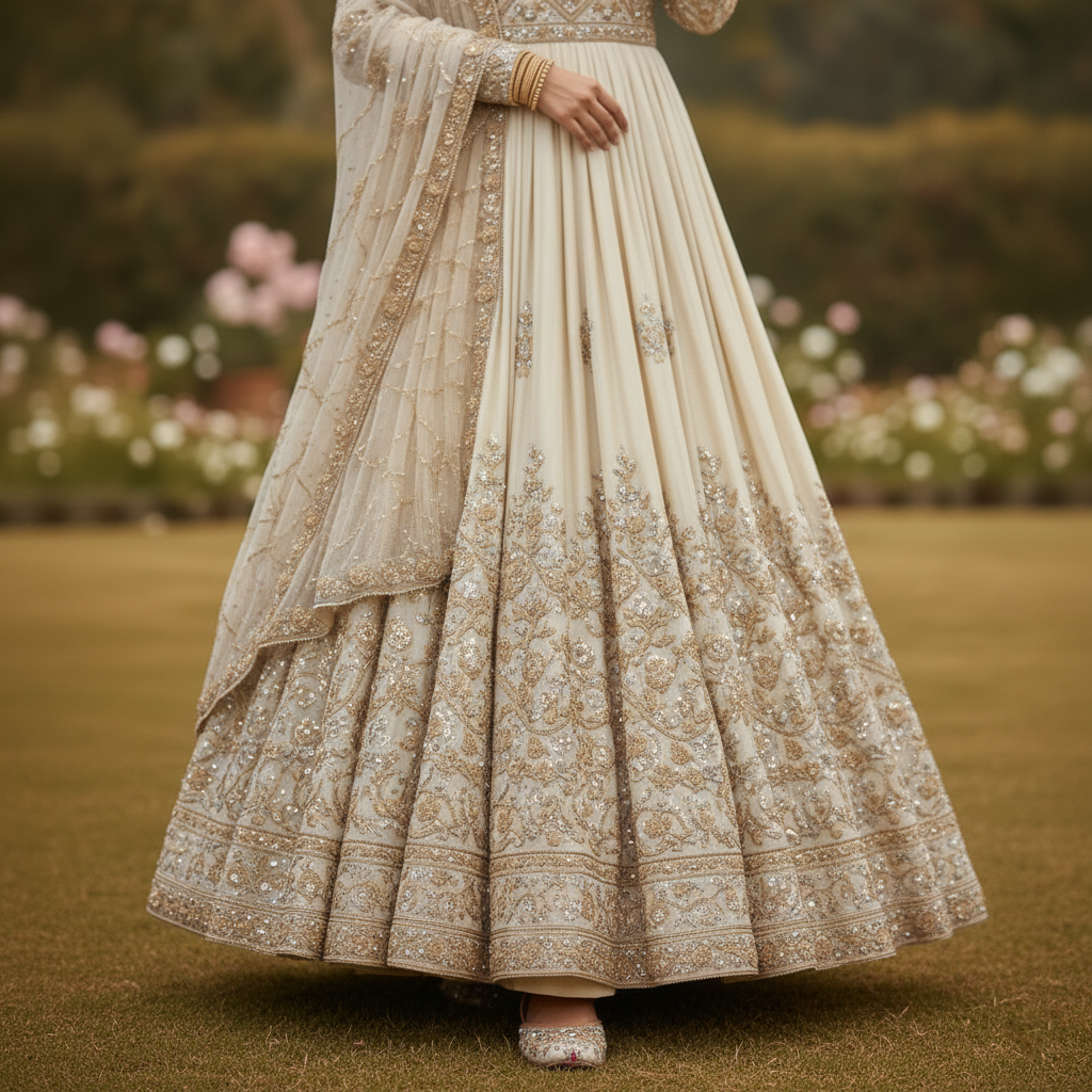 Radiant Bloom Bridal Frock